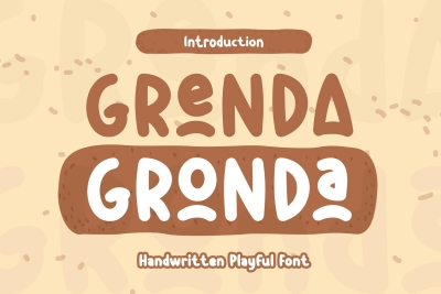 Grenda Gronda - Handwritten Playful Font