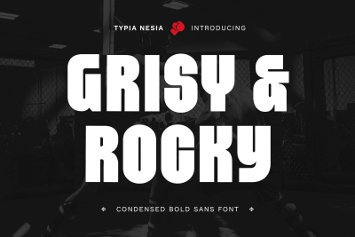 Grisy & Rocky - Condensed Bold Sans Serif