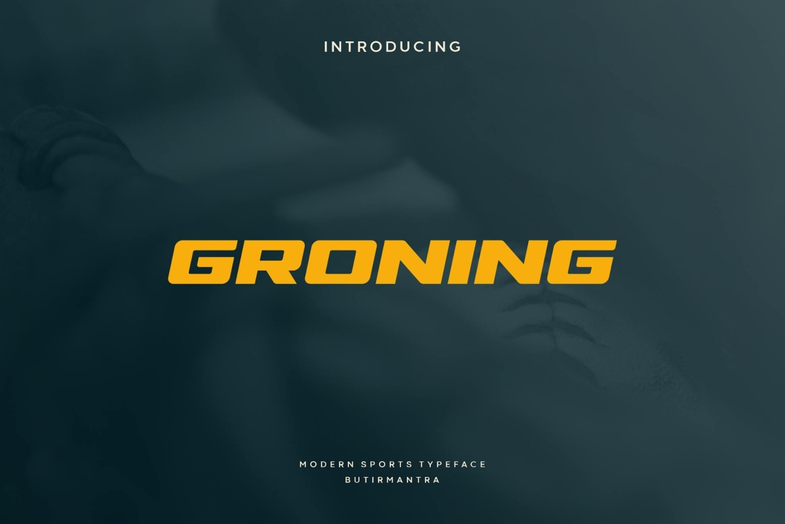 Groning - Sport Font