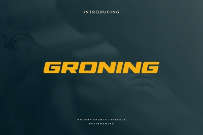 Groning - Sport Font
