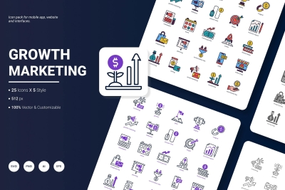 Growth Marketing Icon Pack