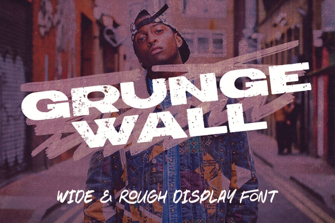 Grunge Wall Wide Font