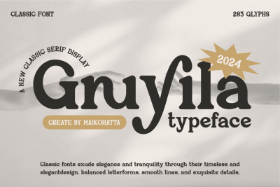 Gruyila - Classic Serif Typeface