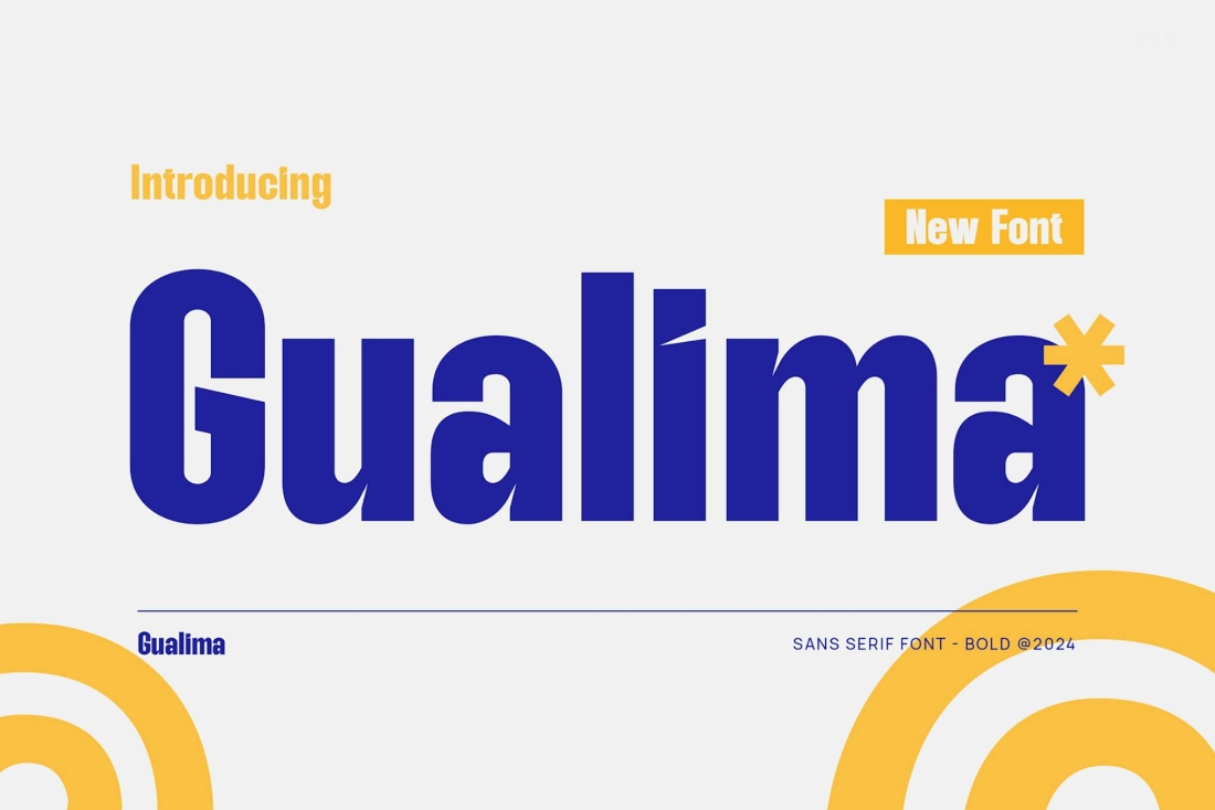 Gualima - Modern Condensed Sans Serif