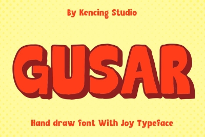 Gusar - Retro Sans Display + Extrude