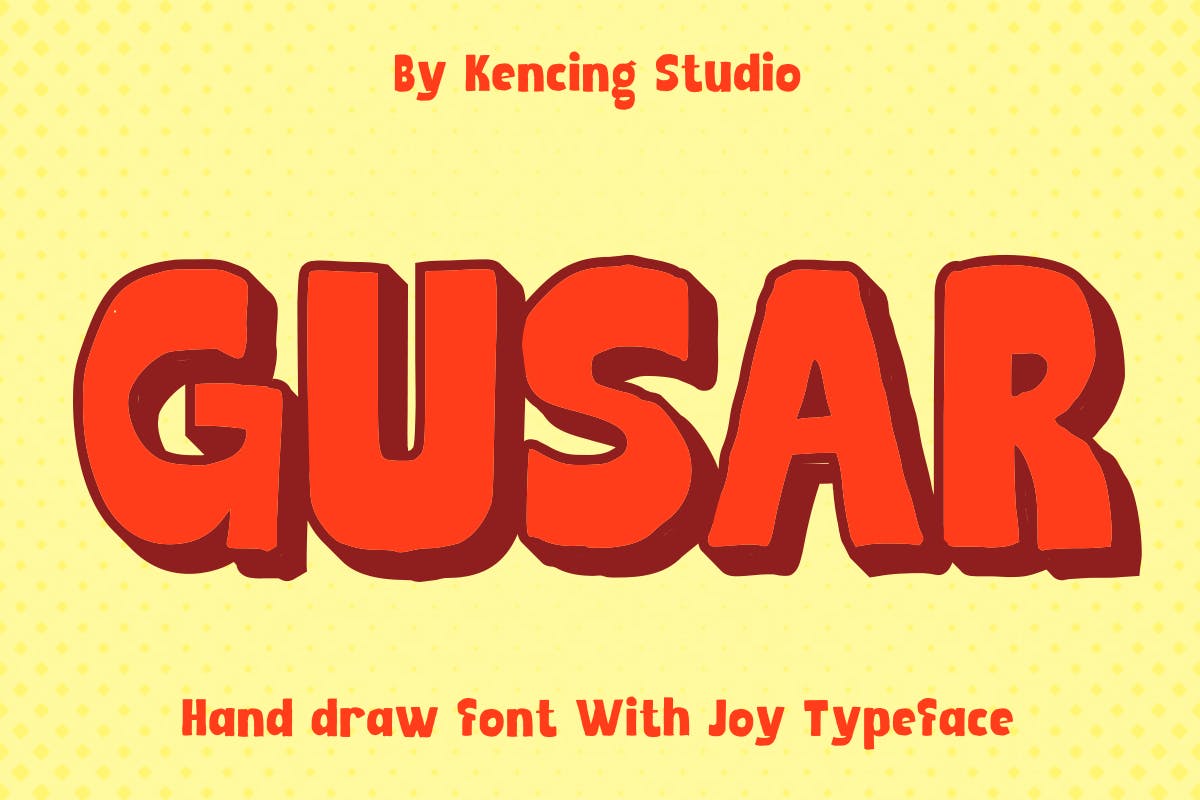 Gusar – Retro Sans Display + Extrude