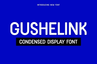 GUSHELINK Condensed Display Font