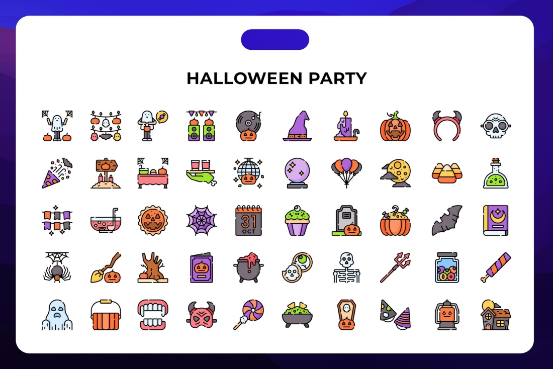 Halloween Party Icons