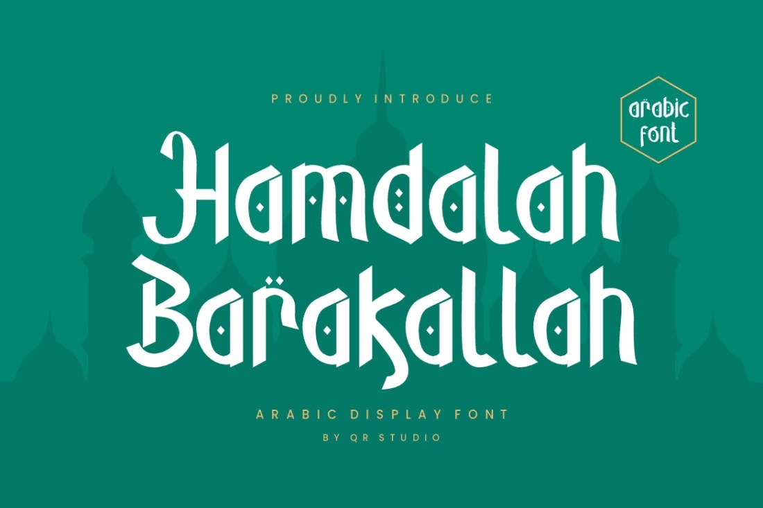 Hamdalah Barakallah - Arabic Font