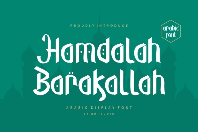 Hamdalah Barakallah - Arabic Font