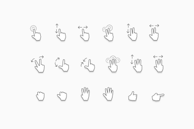 Hand Cursor and Pointer Icons