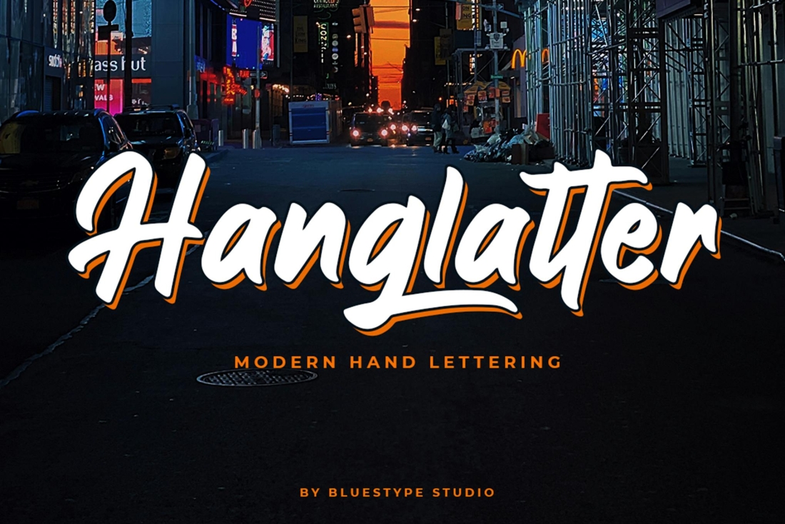 Hanglatter - Modern Lettering Font