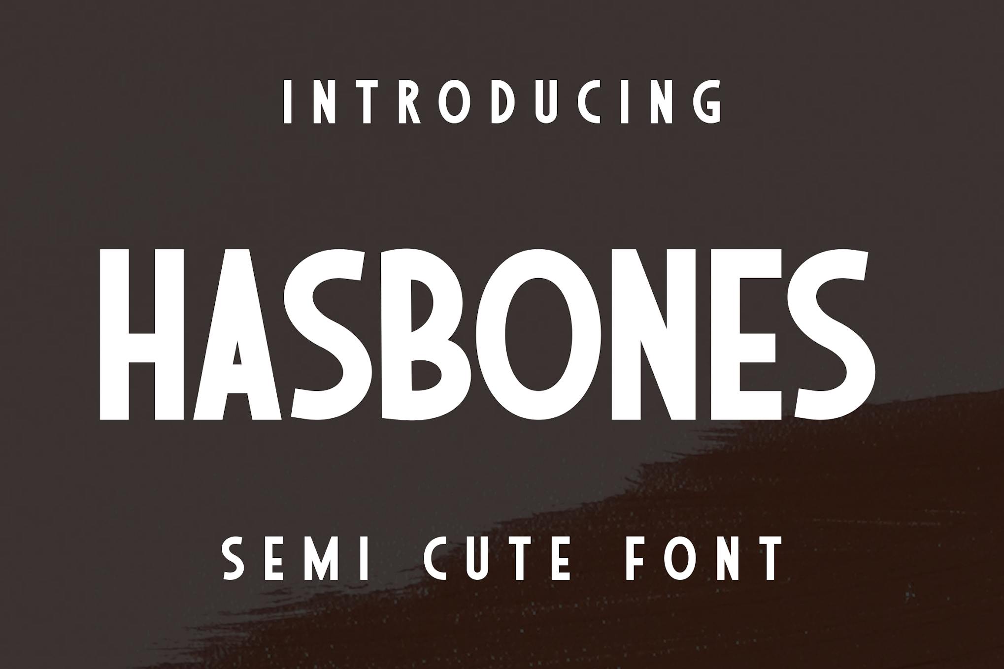 Hasbones Font