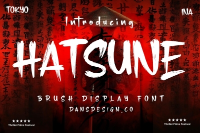 Hatsune Brush Display Font