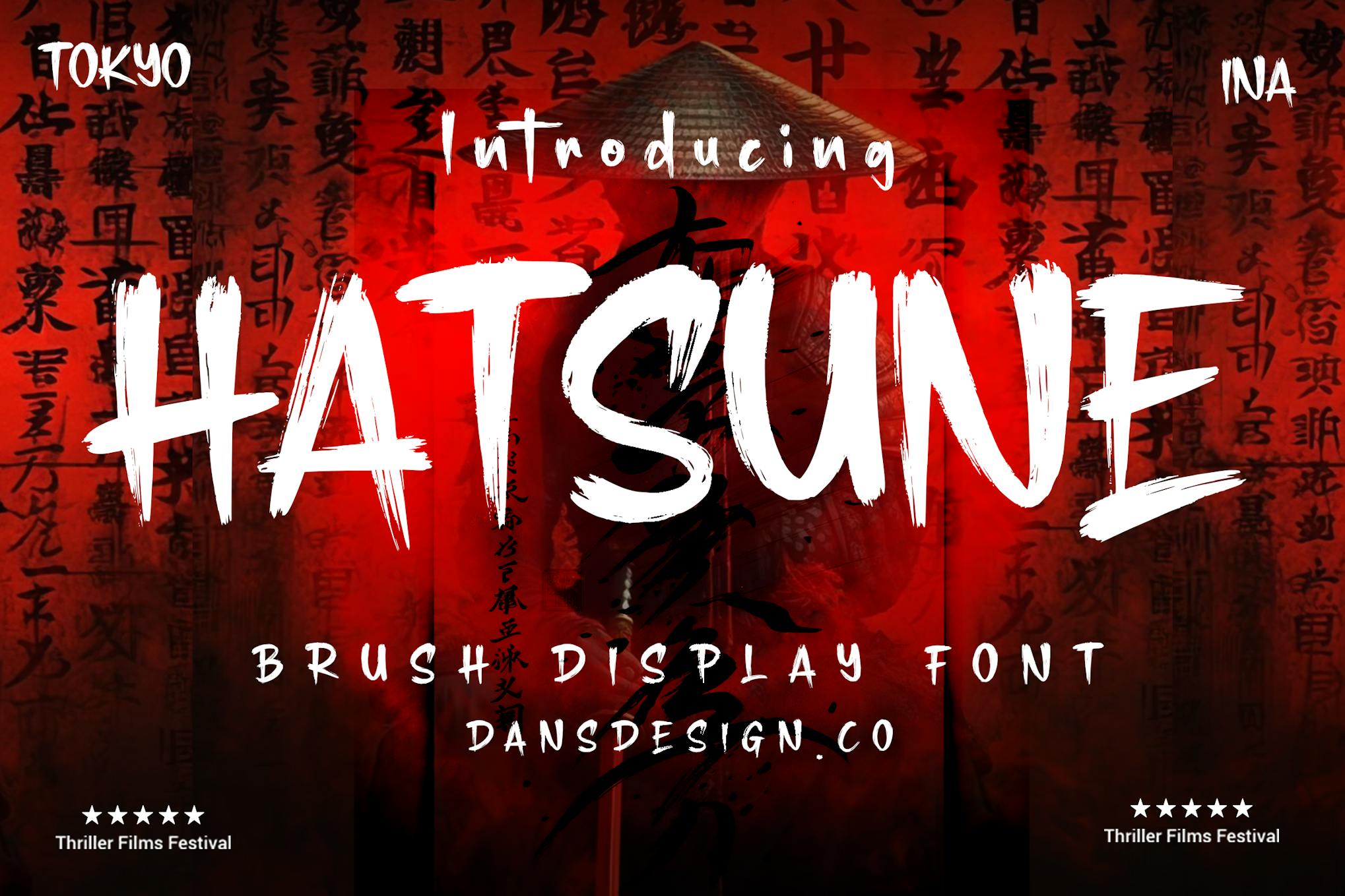 Hatsune Brush Display Font