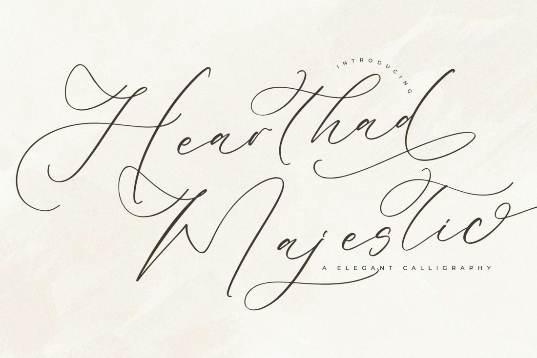 Hearthad Majestic Elegant Calligraphy Font