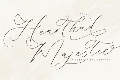 Hearthad Majestic Elegant Calligraphy Font
