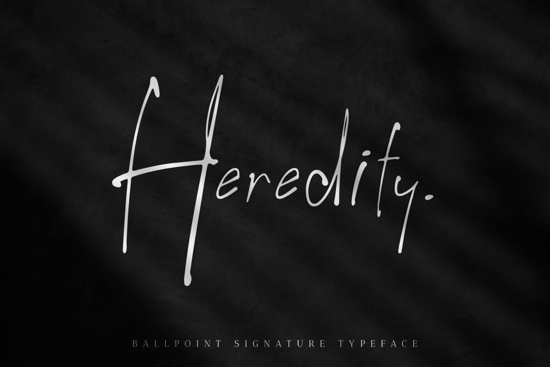 Heredity - Ballpoint Handwritten Font