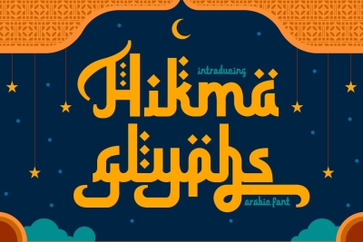 Hikma Glyphs - Arabic Style Font