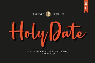 Holy Date - Elegant Handwritten Font