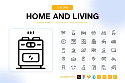 Home And Living Icons