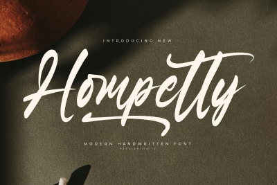 Hompetty Modern Handwritten Font