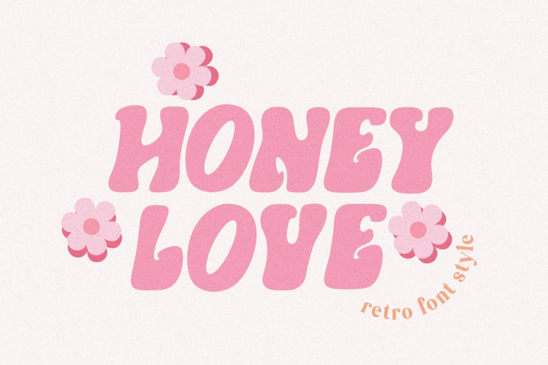 Honey Love Cute Retro Font