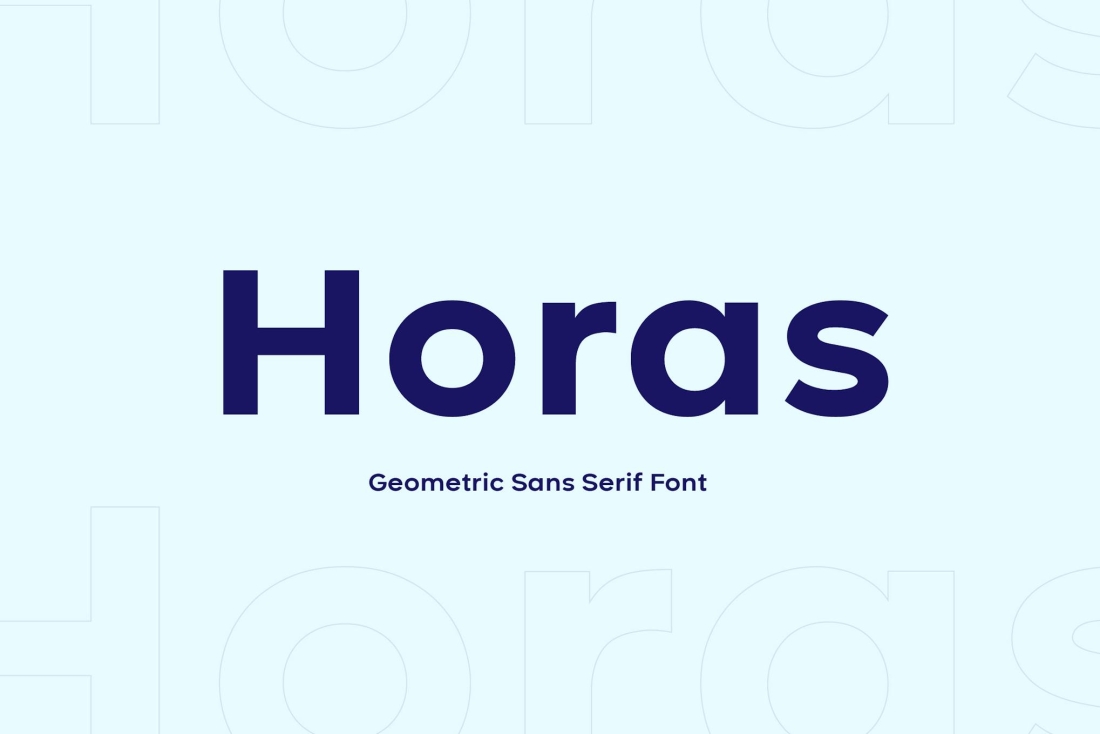 Horas Geometric Sans Serif