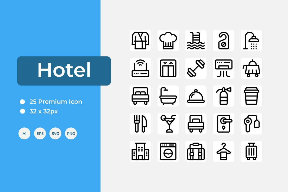 Hotel Icon Set