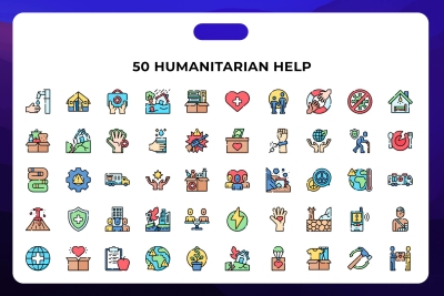 Humanitarian Help Icons