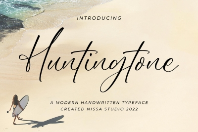 Huntingtones - Signature Font