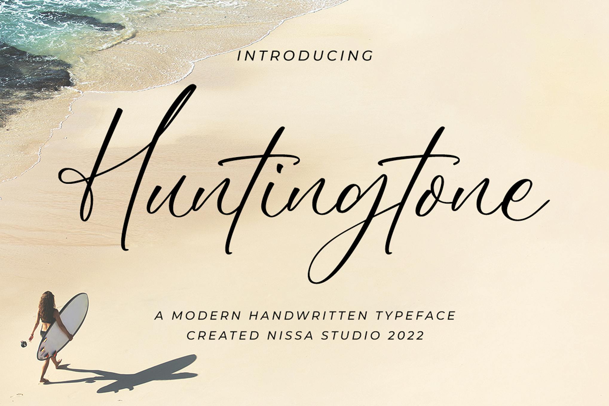Huntingtones – Signature Font