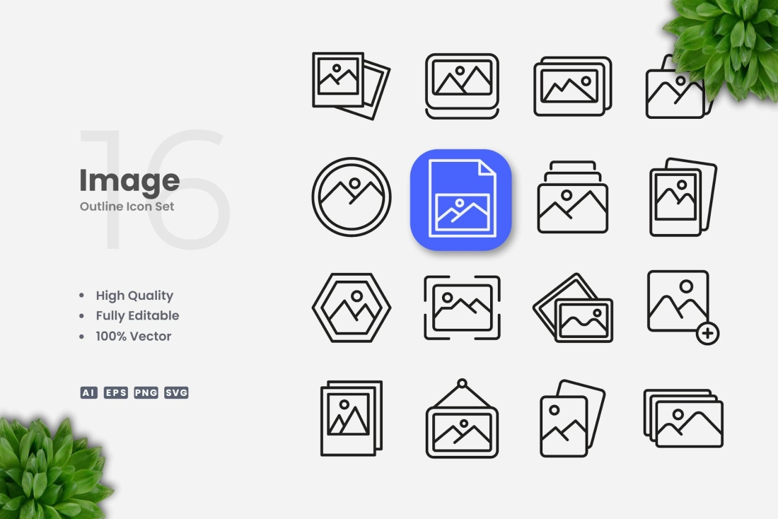 Image Outline Icons