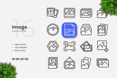 Image Outline Icons