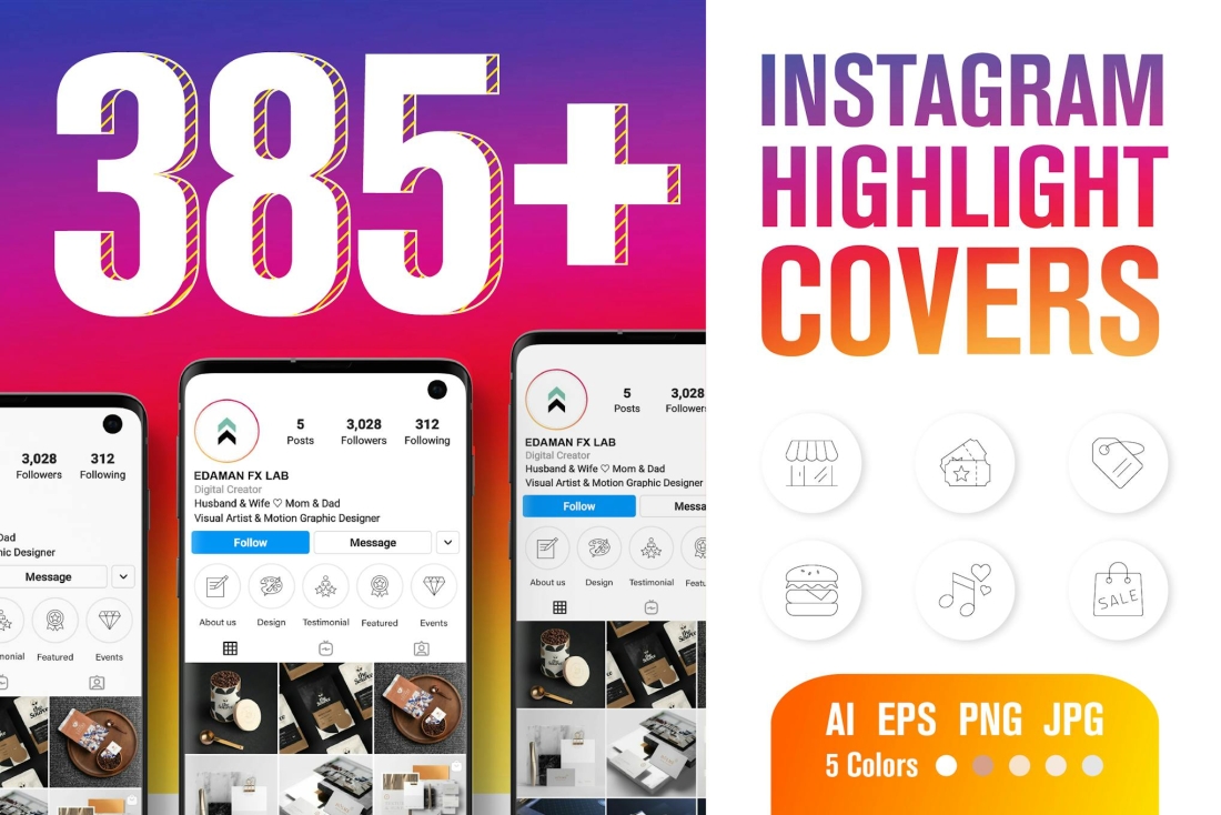 Instagram Highlight Cover Icons