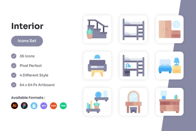 Interior Icons Set
