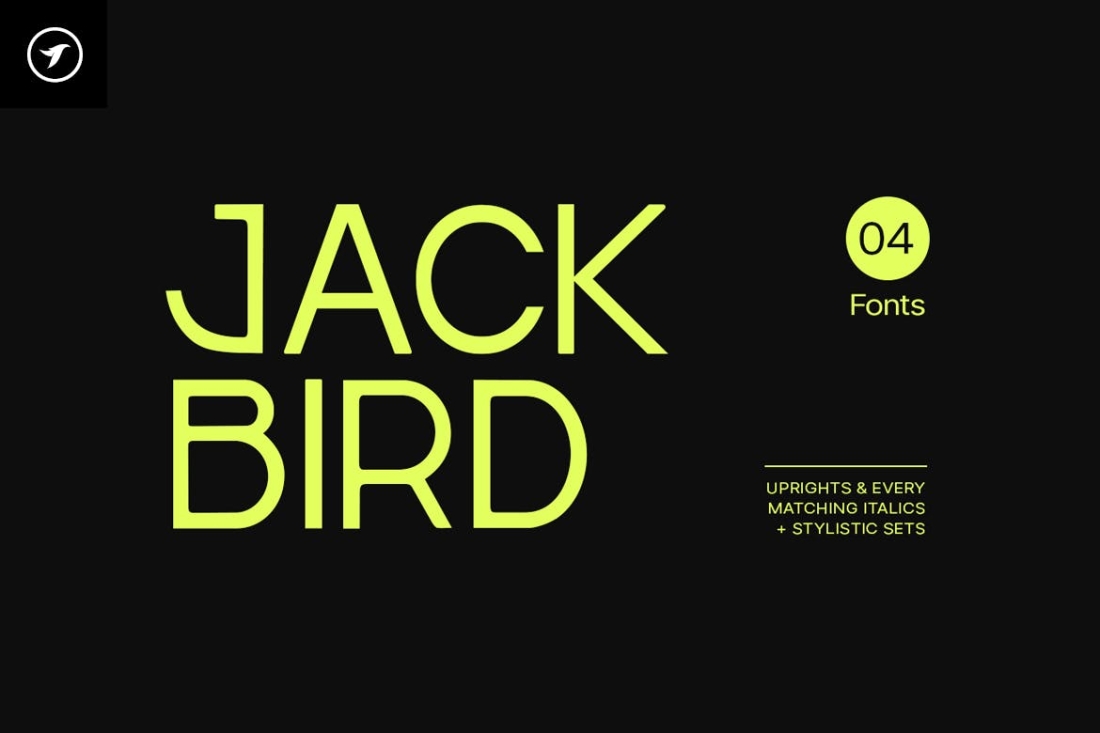 Jackbird - Modern Display / Headline Typeface