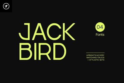 Jackbird - Modern Display / Headline Typeface
