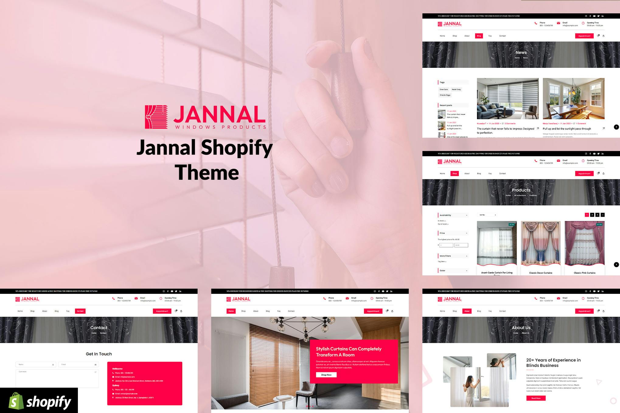 Jannal – Shopify Windows, Curtains & Blinds Store