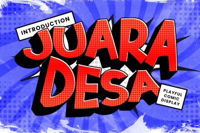 JUARA DESA - Playfull Comic Display Font