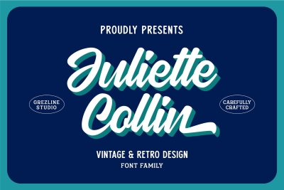 Juliette Collin - Vintage Script Font