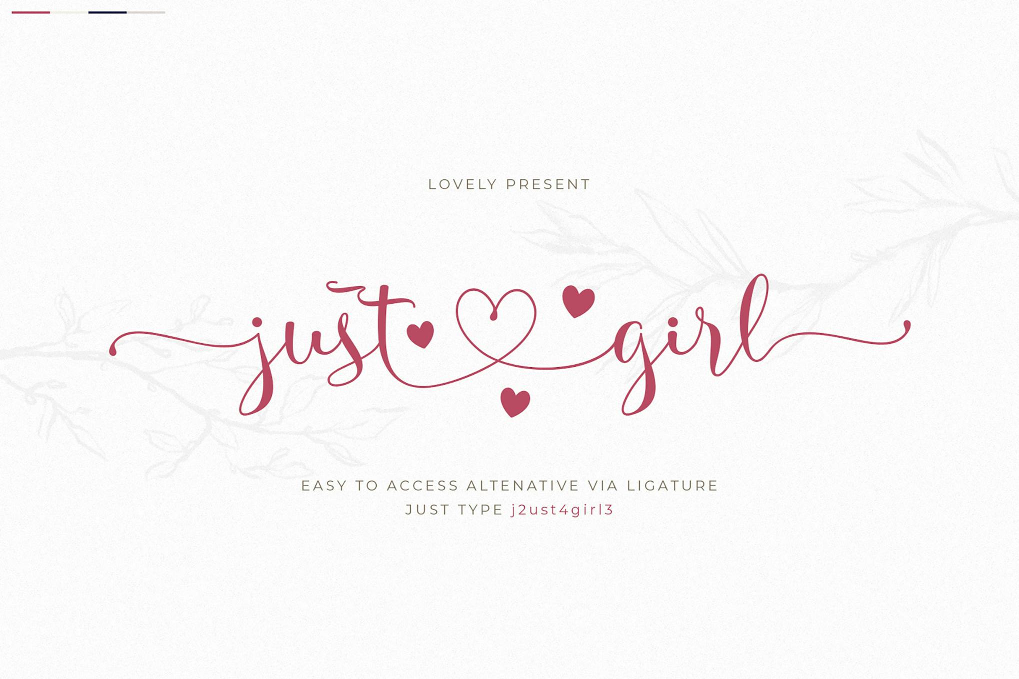 Just Girl Lovely Script