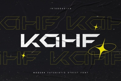 KAHF - Modern Futuristic Street Font