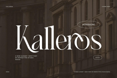 Kalleros Elegant Ligature Serif Font Typeface