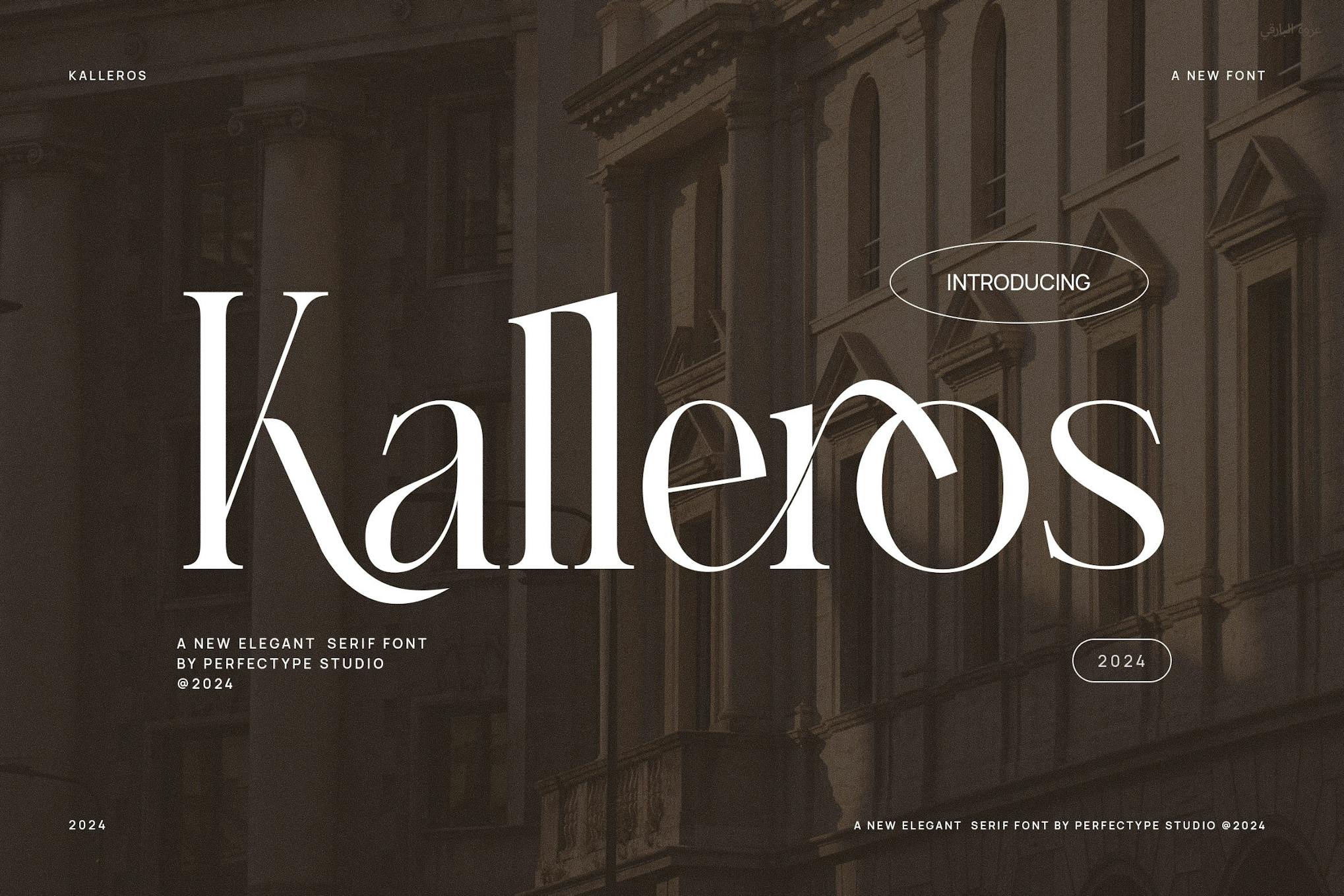 Kalleros Elegant Ligature Serif Font Typeface