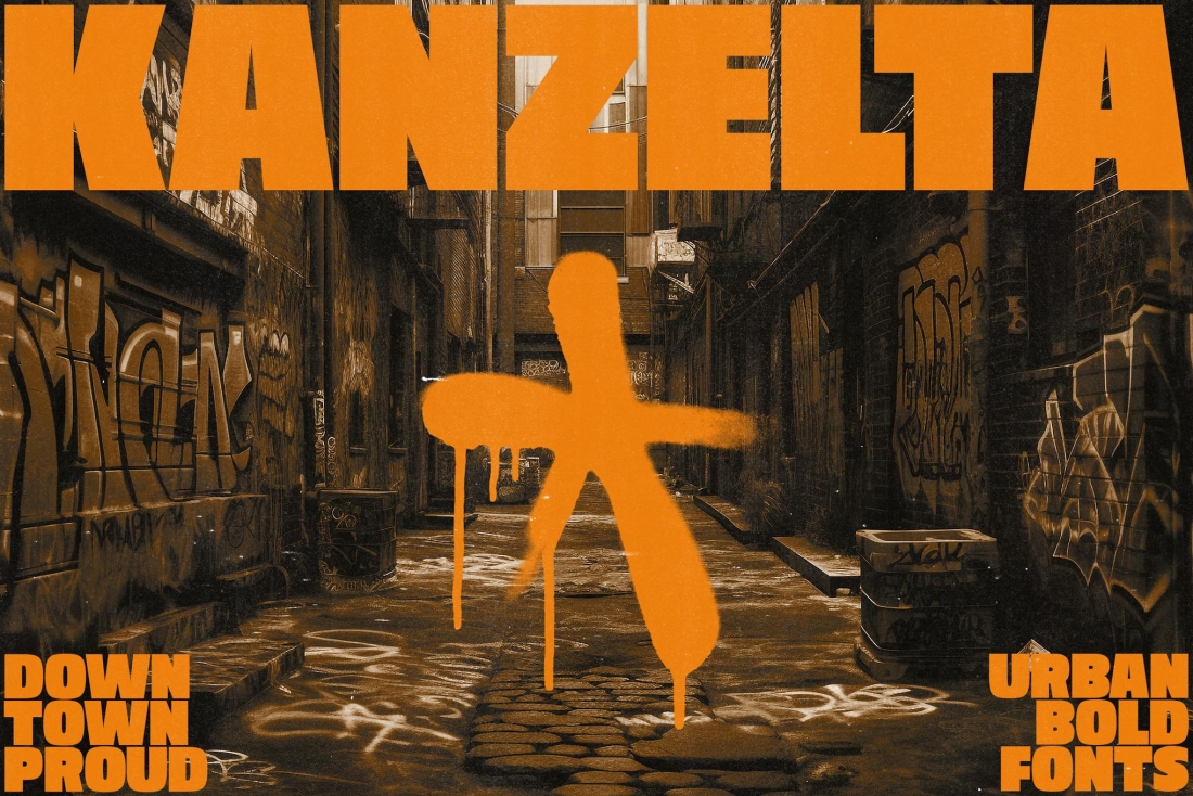 Kanzelta - Bold Sans Serif Fonts