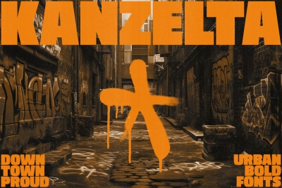 Kanzelta - Bold Sans Serif Fonts
