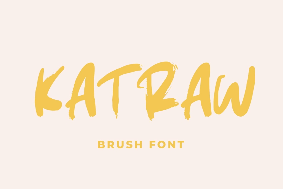 Katraw - Brush Font