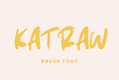 Katraw - Brush Font