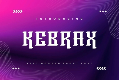 Kebrax - Modern Sport Font